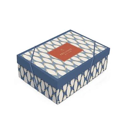 Kit Caixa Retangular Com Tampa Waves M 35x25x11cm - 10 Un