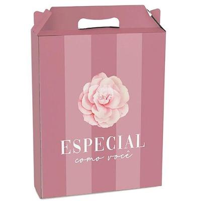 Kit Caixa Maleta Retangular Vertical Camélia M 18x7,5x21cm - 10 Un