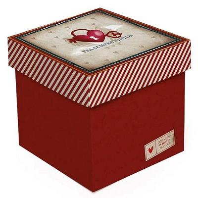 Kit Caixa Cubo Amor Real P 13x13x13cm - 10 Un