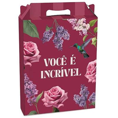Kit Caixa Maleta Retangular Vertical Brigitte M 18x7,5x21cm - 10 Un