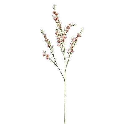 Folhas Decorativas Permanentes - Pick Folhagem E Flores 1,10 Metros Rosa - 1 Haste