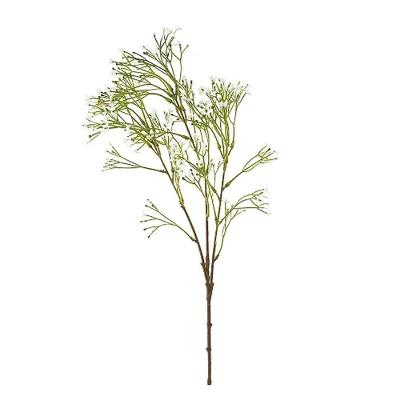 Flores Decorativas Permanentes - Wallflower X36 72cm Branco - 6 Hastes