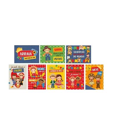 Cartaz Decorativo Quadrilha Junina 25x35cm - 8 Un