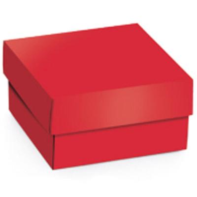 Kit Mini Caixa Quadrada Charming Red P 6,5x6,5x3,5cm - 50 Un