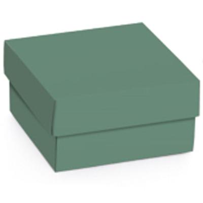 Kit Mini Caixa Quadrada Natural Green M 9,5x9,5x4cm - 50 Un