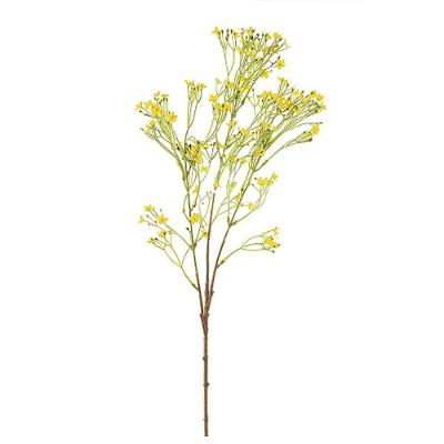Flores Decorativas Permanentes - Wallflower X36 72cm Amarelo - 6 Hastes