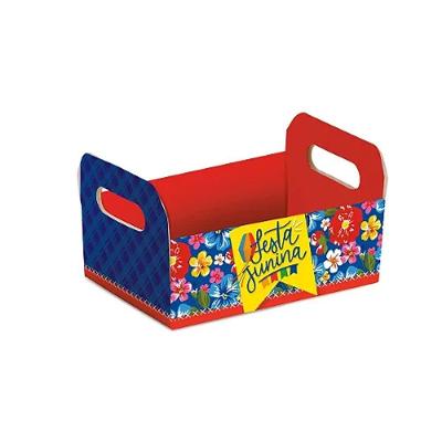 Caixote De Cartão Arraiá Bão Demais P 16x10,5x4,5cm - 10 Un