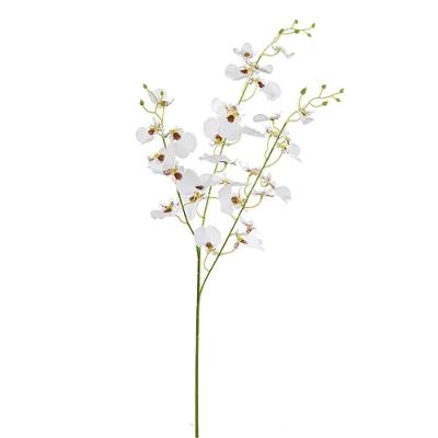 Flores Decorativas Permanentes - Orquídea X32 83cm Branco - 6 Hastes