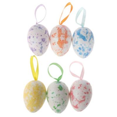 Ovinhos De Páscoa Coloridos Para Decoração 7cm - 6 Un