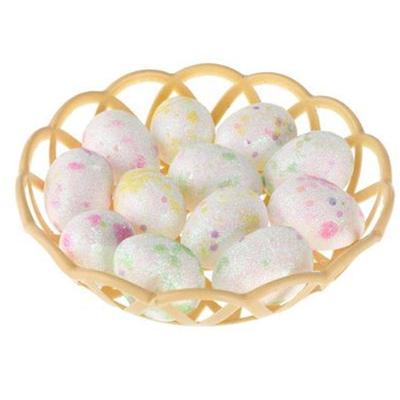 Ovinhos De Páscoa Coloridos Para Decoração 1,8x2,5cm - 12 Un