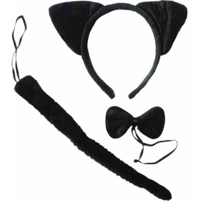 Kit Fantasia Gatinha Preta - 3 Peças