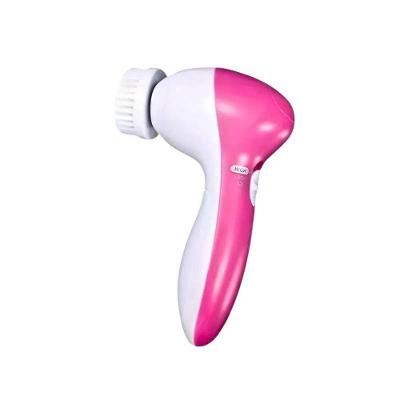 Escova Facial Rosa Portátil Com Massagem E 02 Velocidades