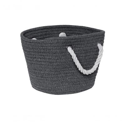 Cesto Square Gist Cotton Grey Com Alça 22 Cm Mimo Style