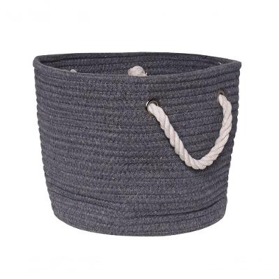 Cesto Square Gist Cotton Grey Com Alça 25 Cm Mimo Style