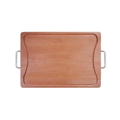 Tábua De Madeira Para Churrasco Com Cabo De Alumínio - Stolf 39x25