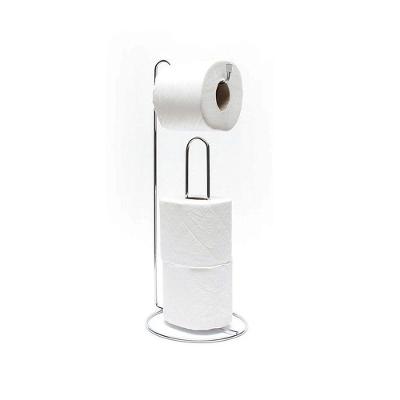 Porta Papel Higiênico De Chão Para 3 Rolos - Stolf Cromado