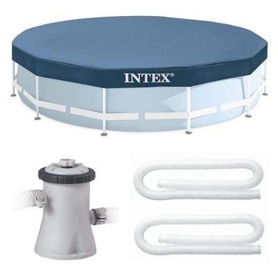 Kit Filtro 2.006 Litros-hora 220v E Capa 366 Estrutural Intex