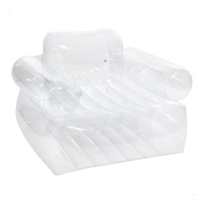 Poltrona Inflável Beanless Apoio De Braço Transparente Intex