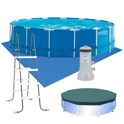 Kit Completo Piscina 16.805 Litros Estrutural Armação 110v Intex