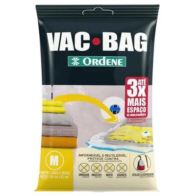 Saco A Vácuo Protetor E Organizador Vac Bag 45 X 65 Médio