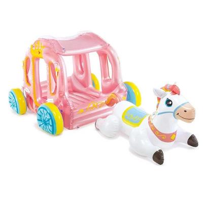 Casinha Carruagem Da Princesa Com Cavalinho Inflável Intex