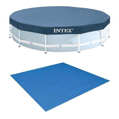 Kit Com Capa 366 Cm Estrutural E Forro Intex