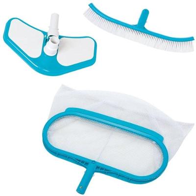 Kit De Limpeza E Manutenção Com Aspirador Peneira E Escova Intex