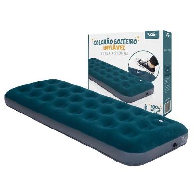 Colchão Inflável Cama Solteiro Airbed Com Bomba Interna Vg Plus