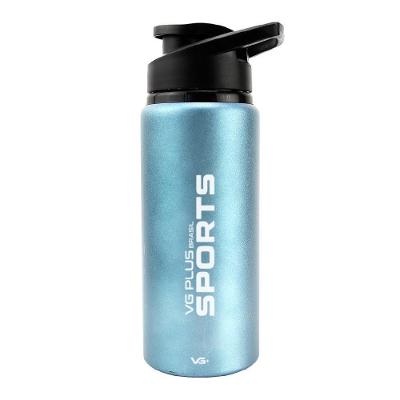 Garrafa Squeeze Alumínio Brilhante Com Trava 750ml Academia Vg+ Verde
