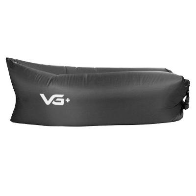 Sofá De Ar Hug Bag Inflável Camping Vg+ Preto