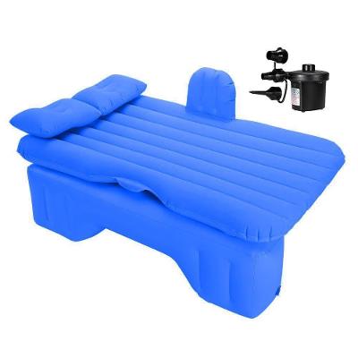 Colchão Cama Inflável Para Carro Com Bomba Elétrica 12v Vg Plus Azul