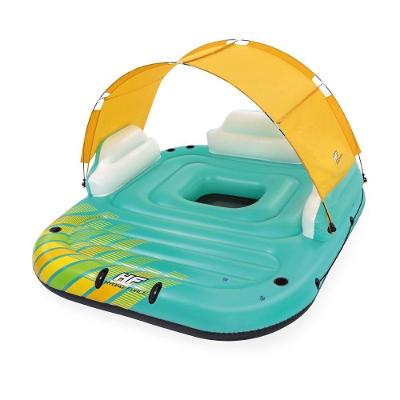 Bóia Ilha Inflável Sunny Lounge Com Cobertura Bestway 43407