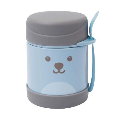 Pote Térmico Gumy 320 Ml Com Talher Azul Buba