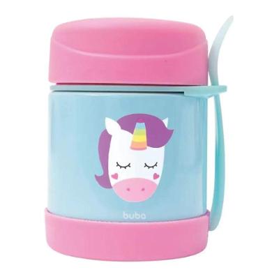 Pote Térmico Animal Fun 320 Ml Com Talher Unicórnio Buba