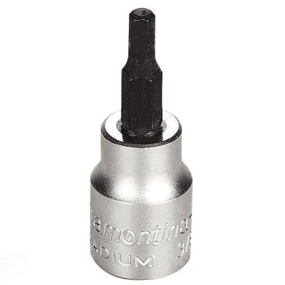 Soquete Em Aço Cromo Vanádio Ponta Hexagonal 4 Mm - Encaixe 3/8" Tramontina Pro Tramontina