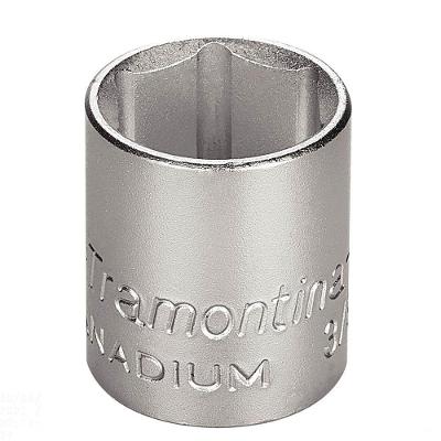 Soquete Sextavado Em Aço Cromo Vanádio 24 Mm - Encaixe 3/8" Tramontina Pro Tramontina