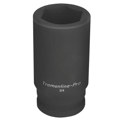 Soquete De Impacto Sextavado Longo Em Aço Cromo Molibdênio 36 Mm - Encaixe 3/4'' Tramontina