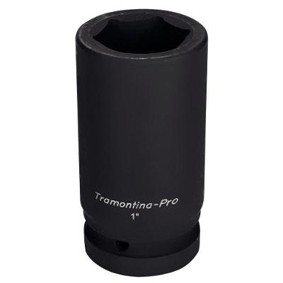 Soquete De Impacto Sextavado Longo Em Aço Cromo Molibdênio 38 Mm - Encaixe 1'' Pro
