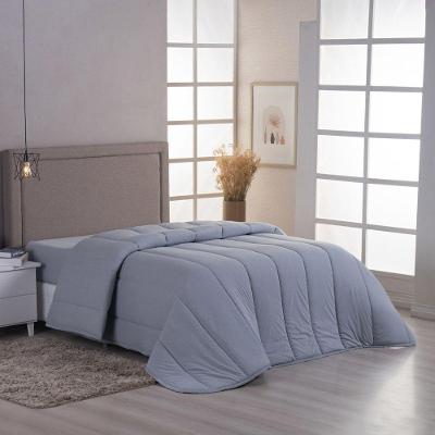 Edredom Minimal King Super Macio Malha 100% Algodão 01 Peça - Cinza