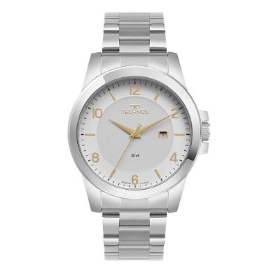 Relógio Technos Masculino Steel Prata - 2117lfl/1k 2117lfl/1k