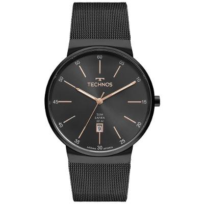Relógio Technos Masculino Slim Preto - Gm12ag/1p Gm12ag/1p