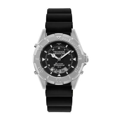 Relógio Technos Masculino Skydiver Prata - Wt2050as/2p Wt2050as/2p