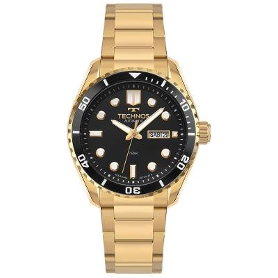 Relógio Technos Masculino Automático Dourado - 8205oz/1p Relógio Technos Masculino Acqua Dourado - 8205oz/1p