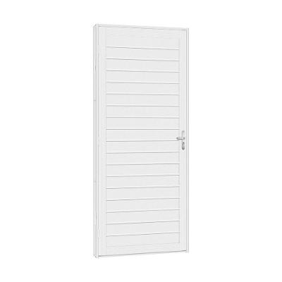 Porta De Aço Lambri Light 61x215 R50 Abertura Esquerda Branco