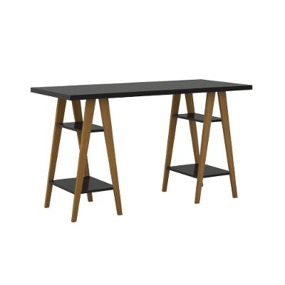 Mesa Escrivaninha Cavalete Mdf Pinus Organização Moderna