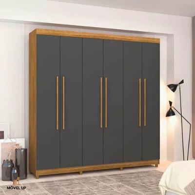 Guarda-roupa Casal Elegance 6 Portas - Vlr Móveis Nature-alasca