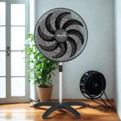 Ventilador Pedestal Coluna 60 Cm 8 Hélices Pás Bivolt Oscilante Dômina