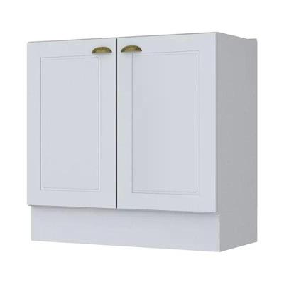 Balcão 2 Portas 80cm Americana Branco - Móveis Henn Branco Hp