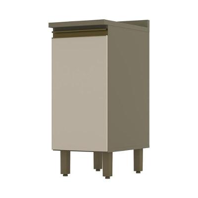 Balcão 1 Porta 35cm Duna-cristal Com Tampo Connect - Móveis Henn Duna-cristal