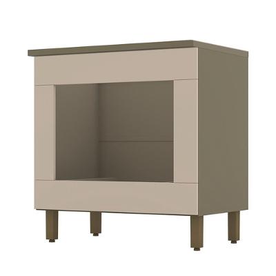 Balcão Forno Embutir Connect Duna-cristal Com Tampo Cooktop - Móveis Henn Duna-cristal